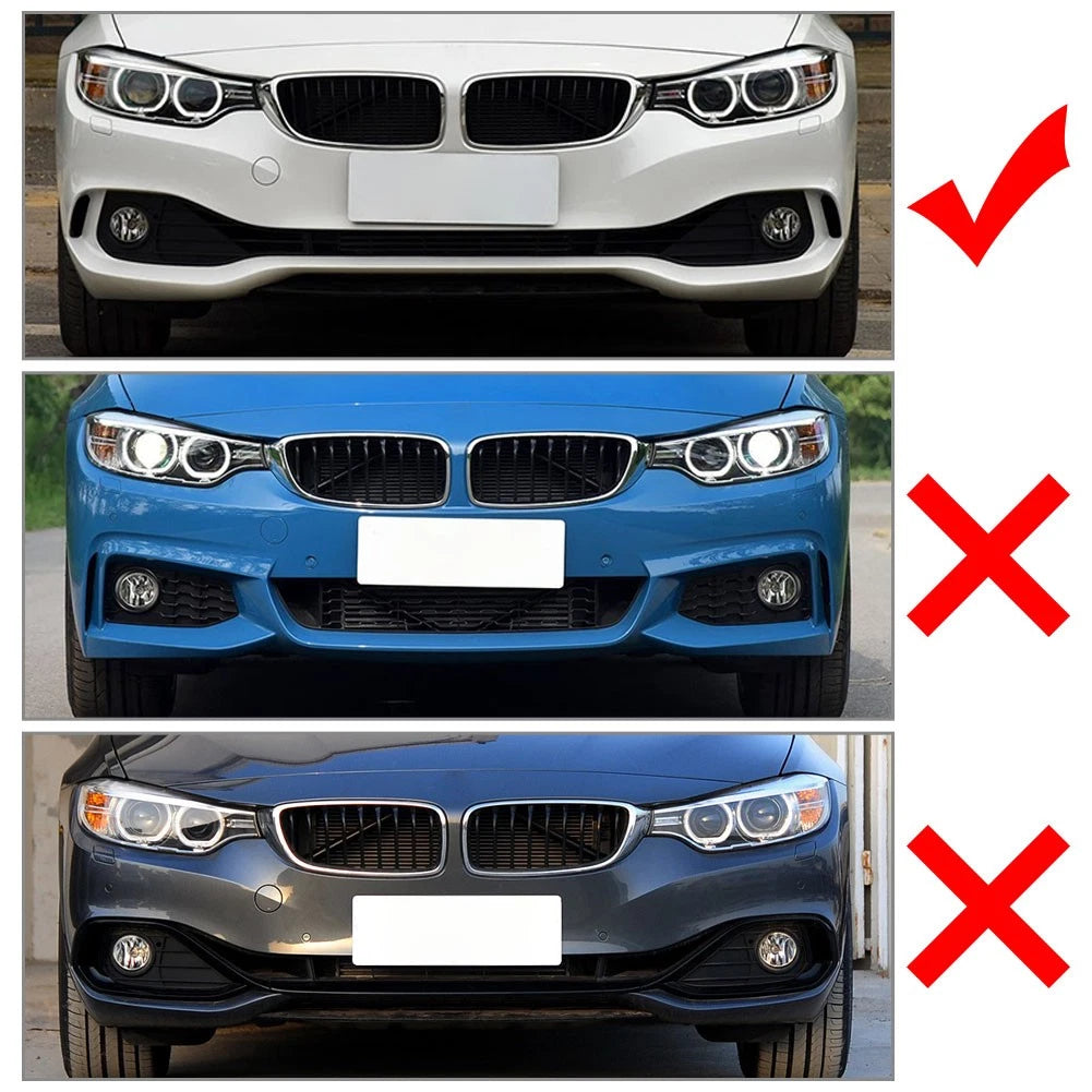 1 Pair Fog Light Bezels Fog Light Trim For BMW 428i 435i 14-16 430i 440i 17-20