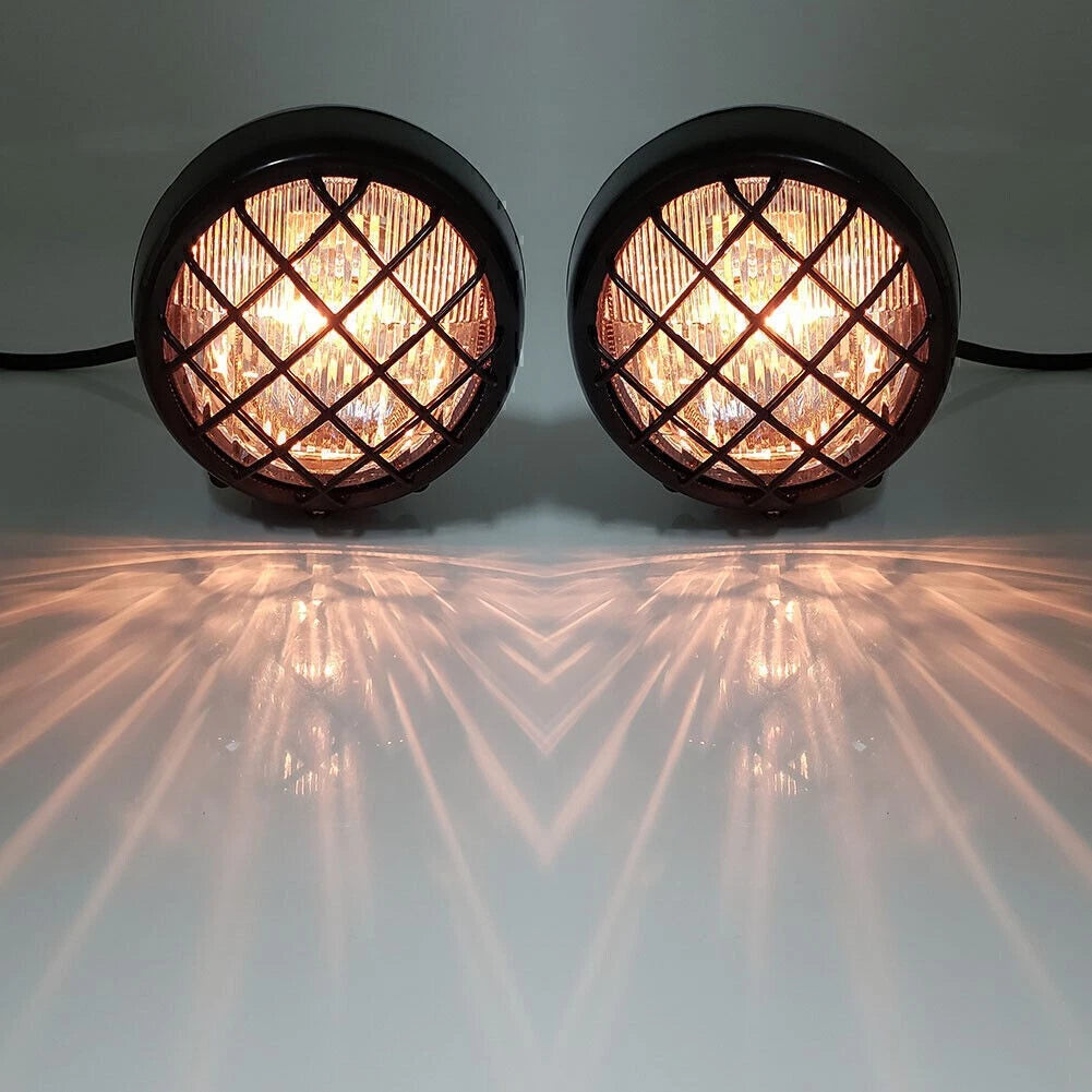 1Pair Lens Grill Headlight Lamp For Yamaha Banshee 1987-2006 2005 ATV 4 Wheel US