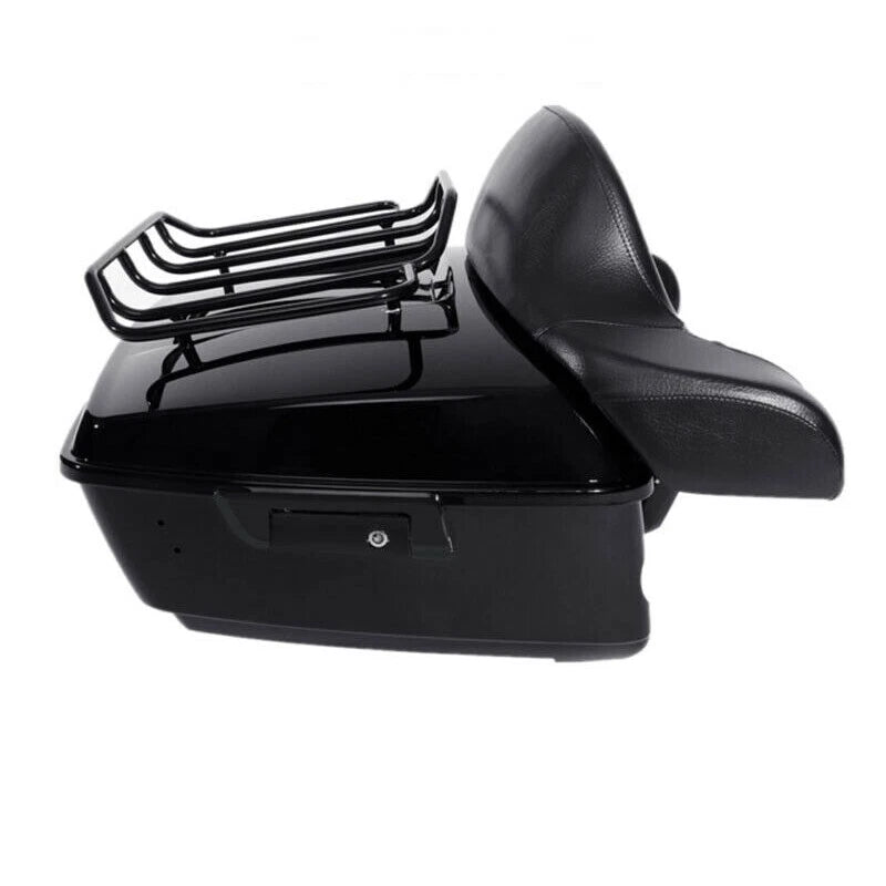 King Trunk Backrest Solo Mount Rack Fit For Harley Electra Road Glide 2014-26 US