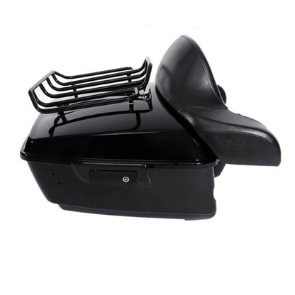 King Trunk Backrest Solo Mount Rack Fit For Harley Electra Road Glide 2014-26 US