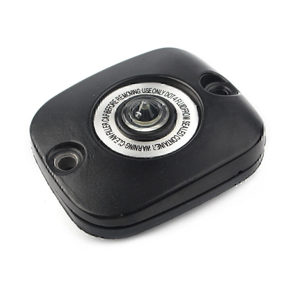 Black Front Brake Master Cylinder Cover For Harley Big Twin 96-up VRSC Sportster