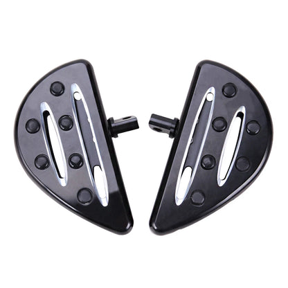 Rear Black Shallow Cut Passenger Floorboards For Harley Touring FLHX FLHR Dyna
