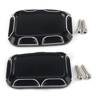 Shallow Cut Brake Master Cylinder Cover For Harley Touring Street Glide 14-16