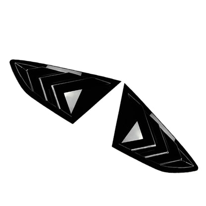 Glossy Rear Window Vent Shutter Louver Cover For Audi A5 S5 F5 Sportback 2017-24