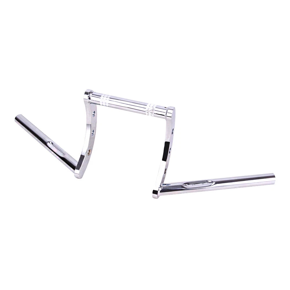 Chrome Z-Bars 1" Riser Handlebars for Harley Sportster Dyna Bobber Motorcycle