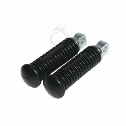 Black Passenger Footpeg Foot Pegs Mount For Harley Touring Electra Glide 1993-Up