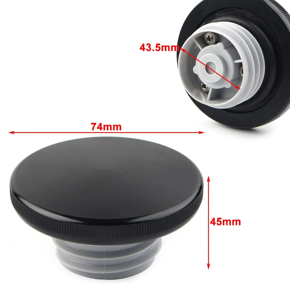 1pc Black Motorcycle Petrol Fuel Gas Tank Cap Aluminum For Thruxton 2001-2021