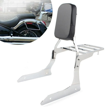 Sissy Bar Backrest Rear Luggage Rack Fit Yamaha Stryker 1300 XVS1300 11-17 Chrom