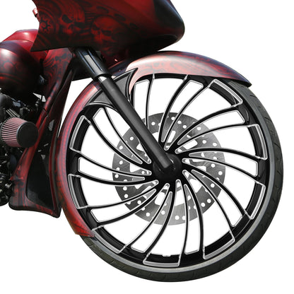 30"x3.5'' Front Wheel Rim & Dual Disc Hub For Harley Road Glide King 2008-25 ABS