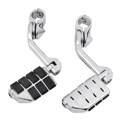 32mm Long Highway Foot Pegs Footrests Fit For Harley Touring Electra Road Glide