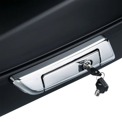 Matt Black Chopped Trunk 2 Up Rack Fit For Harley Touring Road Glide King 14-25