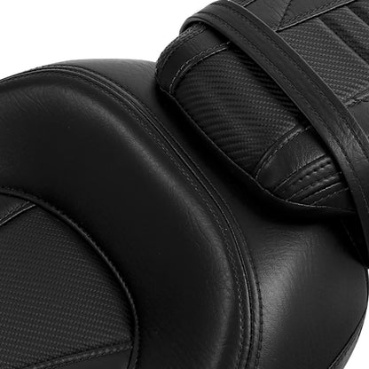 Rider Passenger Seat &Backrest Pad Fit For Harley Touring Road Glide 2009-2023