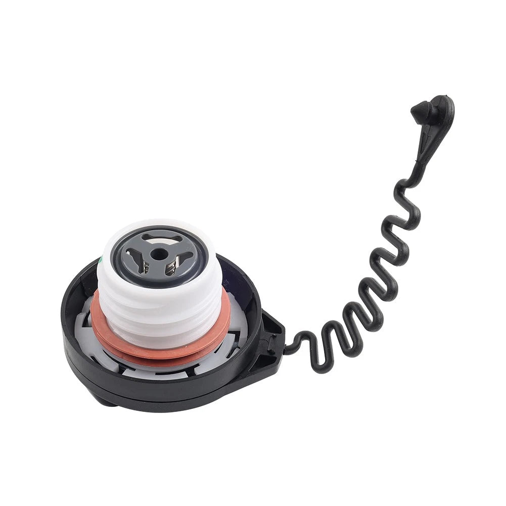 Petrol Fuel Tethered Gas Cap ABS For Land Rover Freelander 2 2008-2015 Black