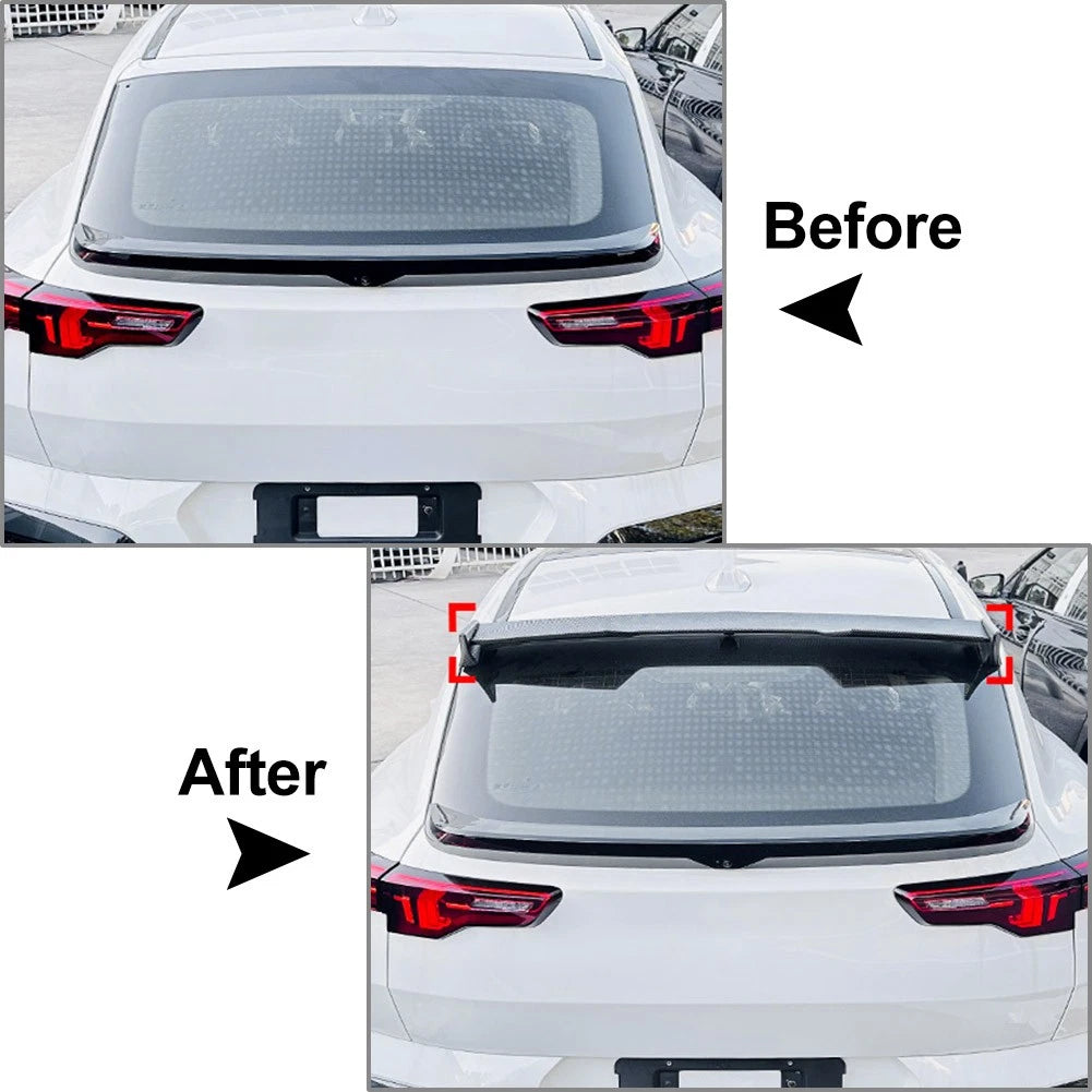 Black Rear Window Roof Spoiler Wing Lip Body Kit For BMW X2 U10 2023-2025