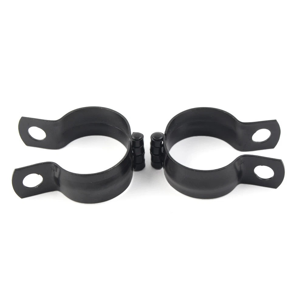 2Pcs Motorcycle Front Fork Clamp Turn Signal Light Mount Bracket Holder Black