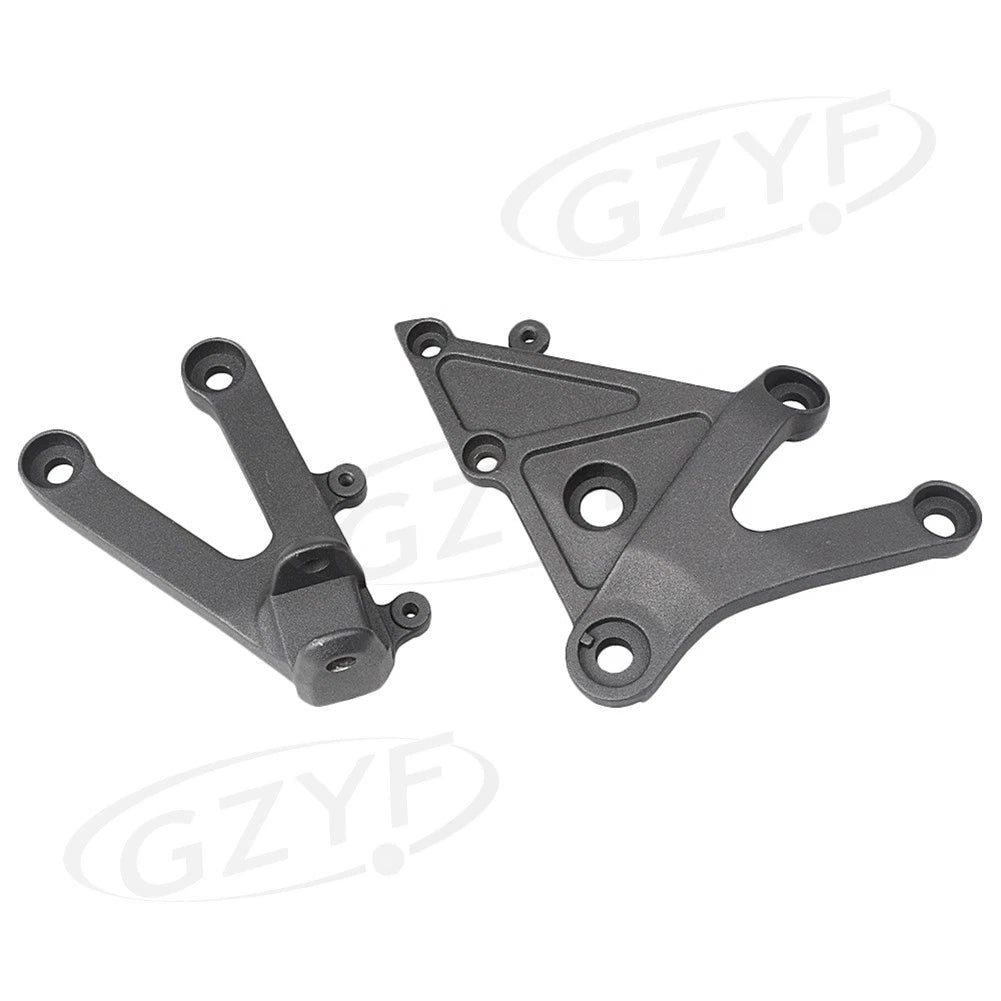 Front Rider Foot Pegs Footrest Bracket Black For Honda CBR600RR 2003 2004 - 2006