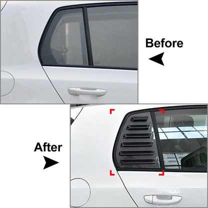 Rear Window Side Vent Shutter Louver Cover Trim For Volkswagen Golf 6 MK6 08-12