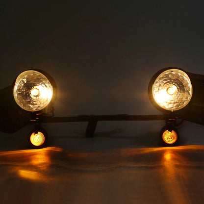 Motorcycle Driving Passing Spot Fog Light Turn Signal Lamp Bar For Harley Honda