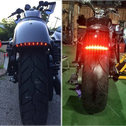 Red LED Fender Edge Brake Turn Signal Rear Tail Light For Harley Sportster XL883