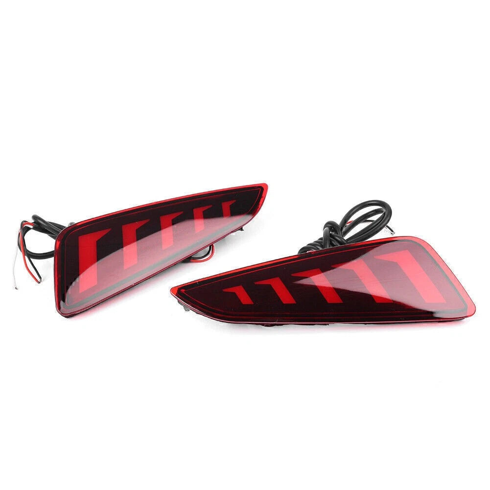 Car LED Rear Bumper Lamps Fog Brake Tail Lights For Toyota CHR 2016-2022 Pair