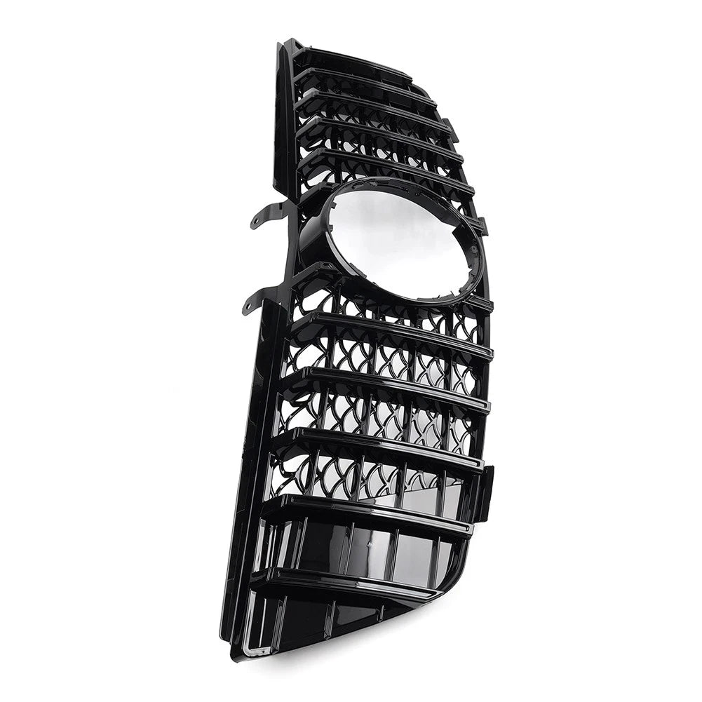 GTR Style Front Bumper Radiator Hood Grille Black For Benz ML Class W164 2005-08