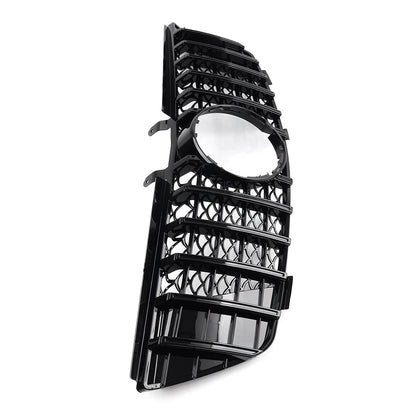 GTR Style Front Bumper Radiator Hood Grille Black For Benz ML Class W164 2005-08