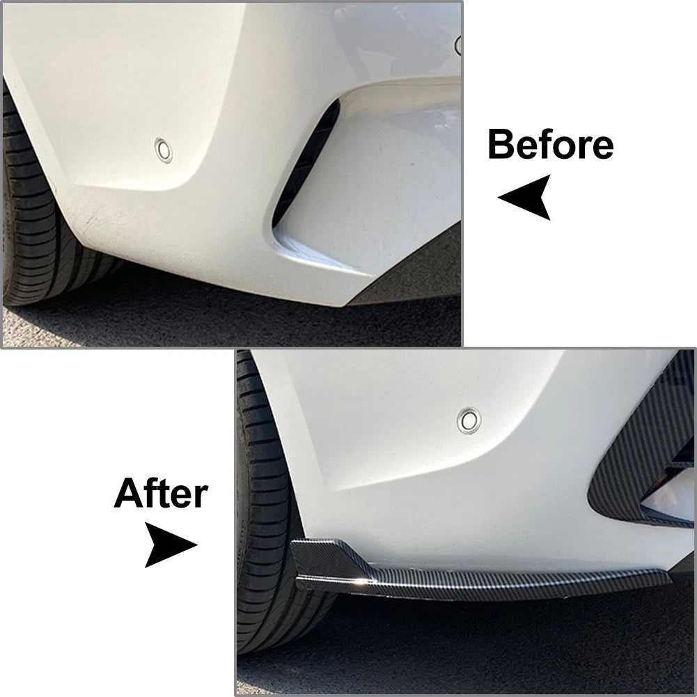 Rear Bumper Side Corner Aprons Extension For BMW 3-Series G20 G21 M-Sport 19-21