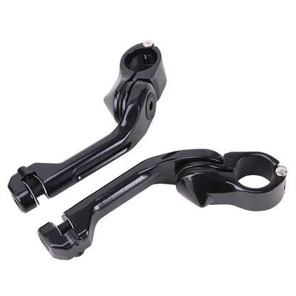 1-1/4" Long Highway Foot Pegs Clamps For Harley Touring Electra Glide Road King