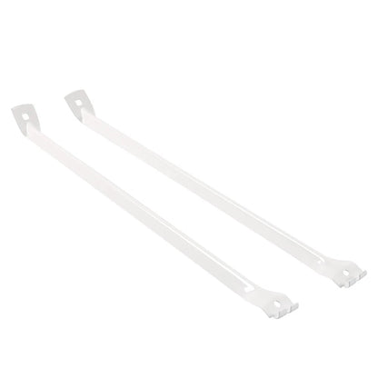 2x White Metal Support Brackets Closet Shelf Brackets For 12-Inch Wire Shelving