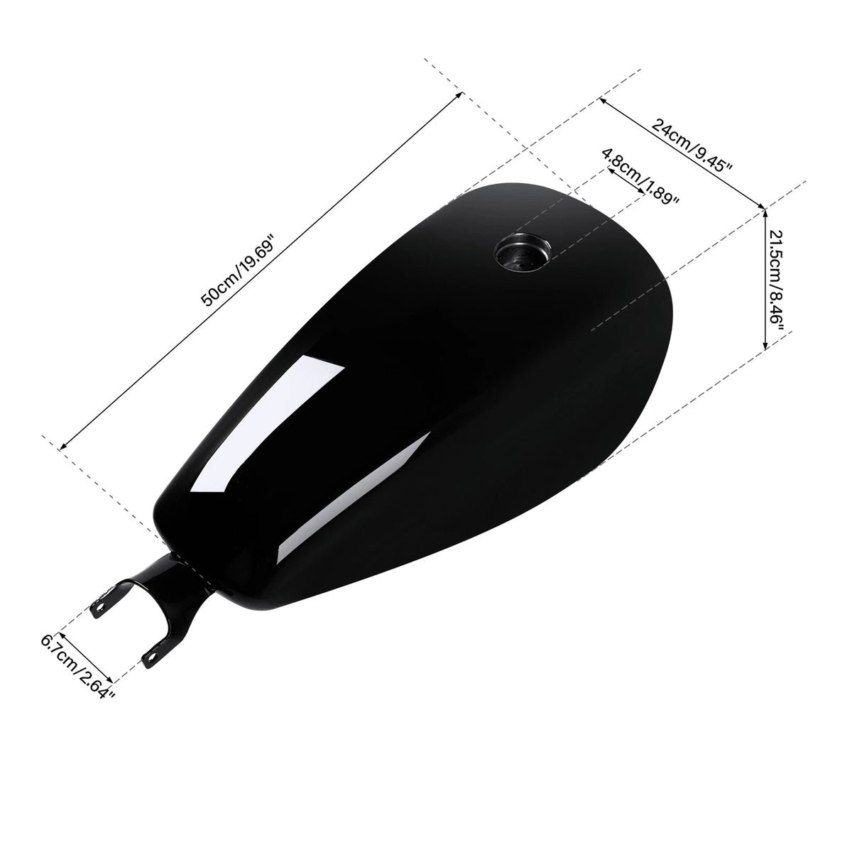 Painted 2.6 Gallon Gas Fuel Tank For Harley Sportster XL883 1200 48 72 07-22 21