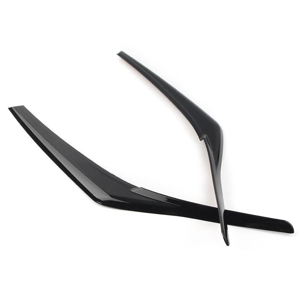 Headlight Eyebrow Decoration Cover Trim Black Fit Toyota Camry SE XSE 2018-2024