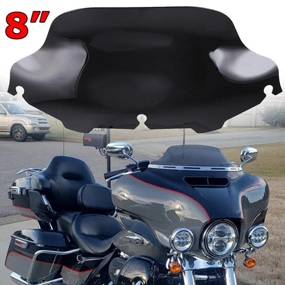 8" Wave Windshield Windscreen For Harley Touring Electra Street Glide FLH 96-13