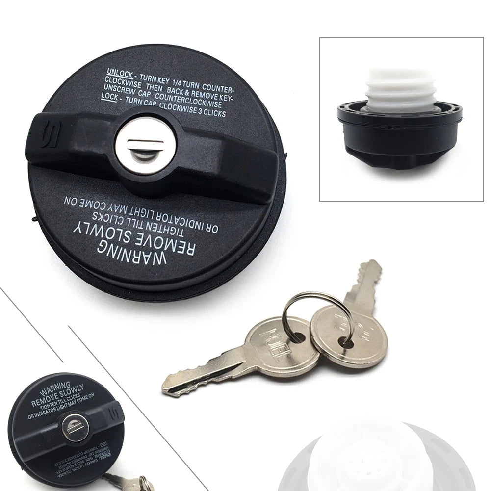 Screw Thread Locking Gas Fuel Cap W/2 KEY Fit Chrysler Jeep Dodge 2001-2016 2015