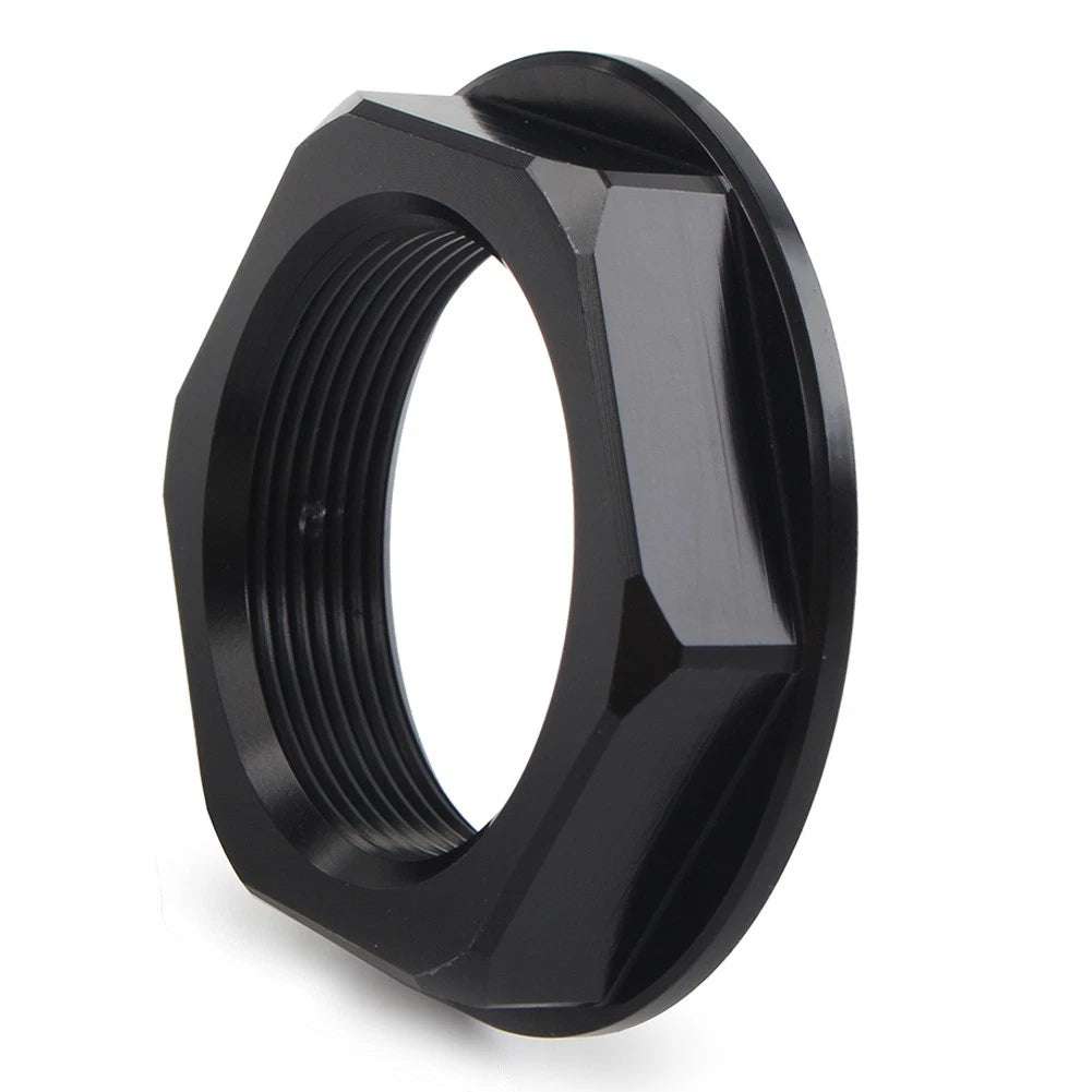 Triple Tree Stem Yoke Center Hole Nut for Universal Motorcycle Aluminum Black US