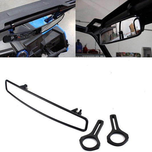 UTV ATV Rear View Center Mirror with 1.75" Clamp for Polaris RZR XP1000 900
