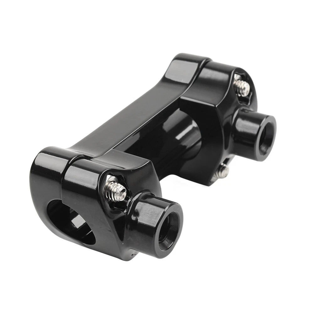 2" Handlebar Riser & Top Clamp For Harley Dyna Softail Sportster Street bob