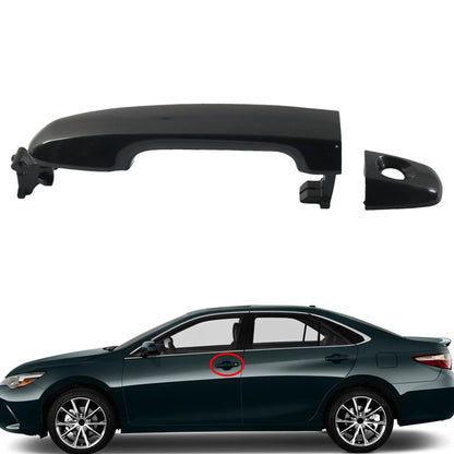 1pc Front Left Exterior Door Handle For Toyota Camry 2012-2017 Black A10395-01
