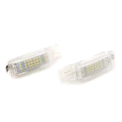2pcs Auto Car Interior Visor Vanity Mirror LED Light Fit VW Golf Jetta Passat