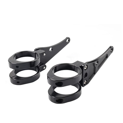 54MM Motorcycle Headlight Bracket Mount Clamp Fork Tube Holder For Harley