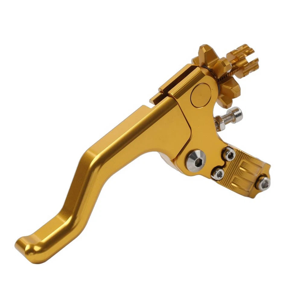 Stunt Clutch Lever Performance Cable Pull 7/8 1 Finger Universal Motorcycle Gold