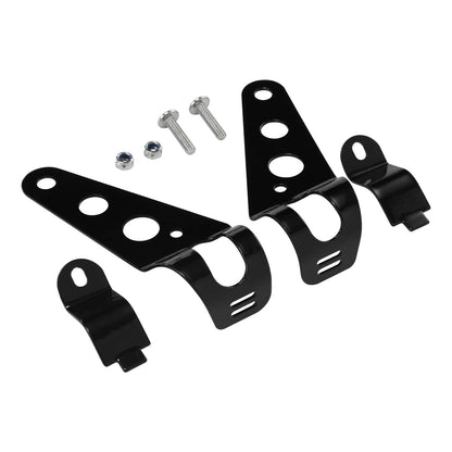 Black Headlight Brackets Fork Ears Motorcycle Bobber Cafe Racer 28mm-34mm TCMT