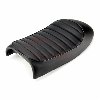 Black Vintage Hump Cafe Racer Seat For Honda Kawasaki Suzuki Yamaha BMW Vintage