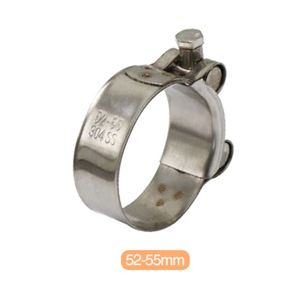 1PCS Motorcycle Exhaust Pipe Clamp 55mm Stainless Steel Muffler Fixed Caliper US
