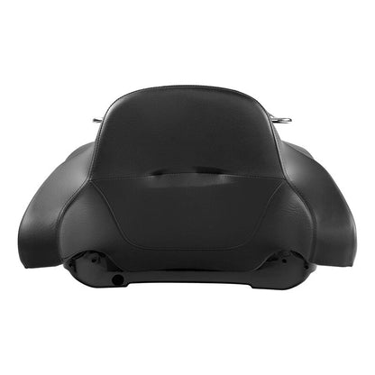 Black King Trunk Backrest Pad Mount Rack Fit For Harley Electra Road Glide 14-Up