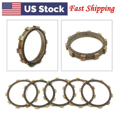 Clutch Friction Disc Set Fit Yamaha CT1 AT1 AT2 DT100/125 DT175 3HA-16321-00 US