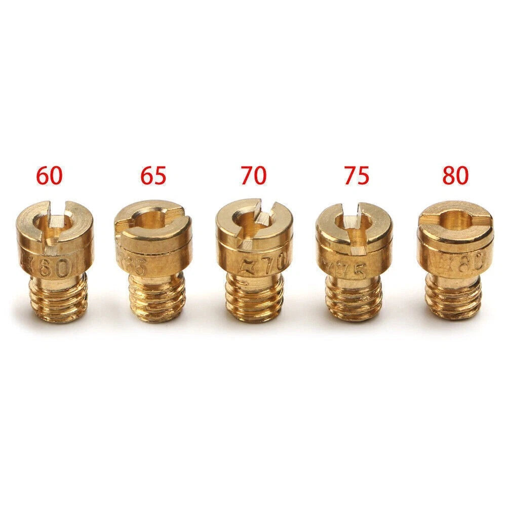 4mm Carburetor Jet Kit #60/65/70/75/80 Fit Racing Carb 50 60 80cc Motorized Bike
