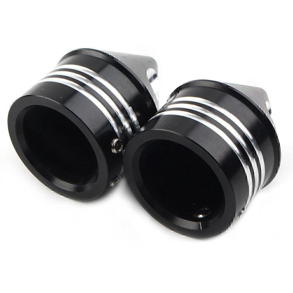 2Pcs Black Front Axle Cap Nut Cover For Harley Electra Glide Sportster FLHX