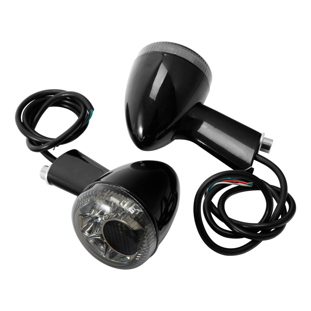 Rear Turn Signals LED Light Smoked Fit For Harley Sportster 883 1200 1992-2022