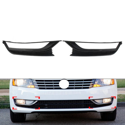 Front Bumper Fog Light Cover w/ Fog Lamp Hole For VW Passat 2012-2015 561853665A