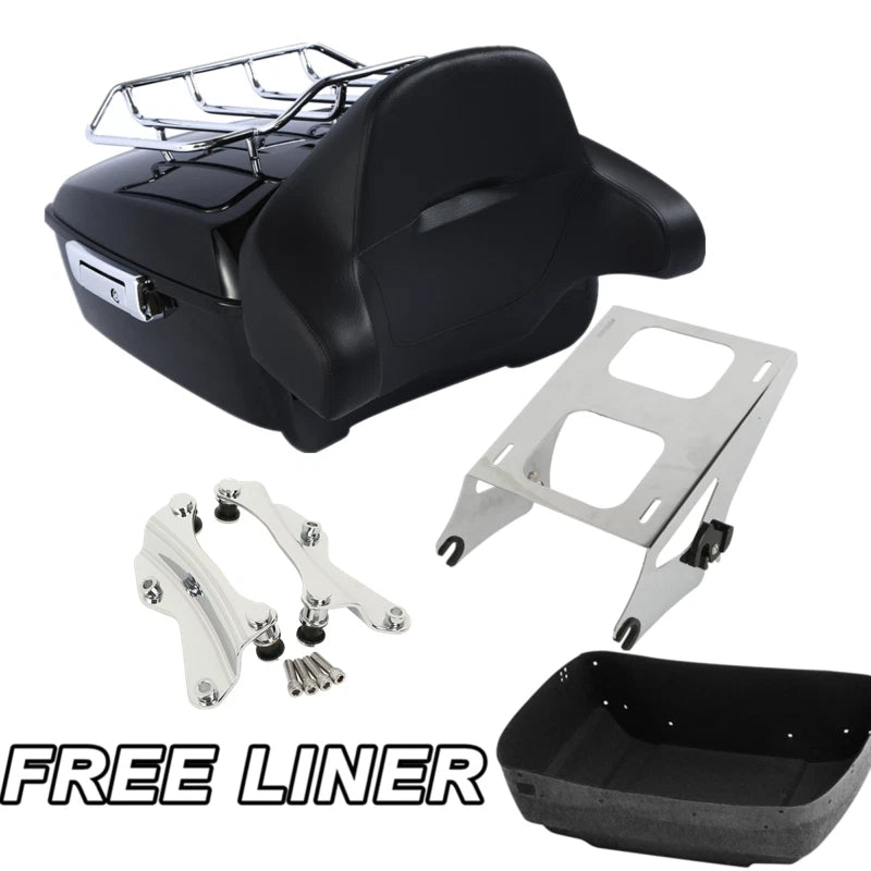 King Trunk Pad Mount Rack Docking Kit For Harley Electra Road Glide 2014-2026 25
